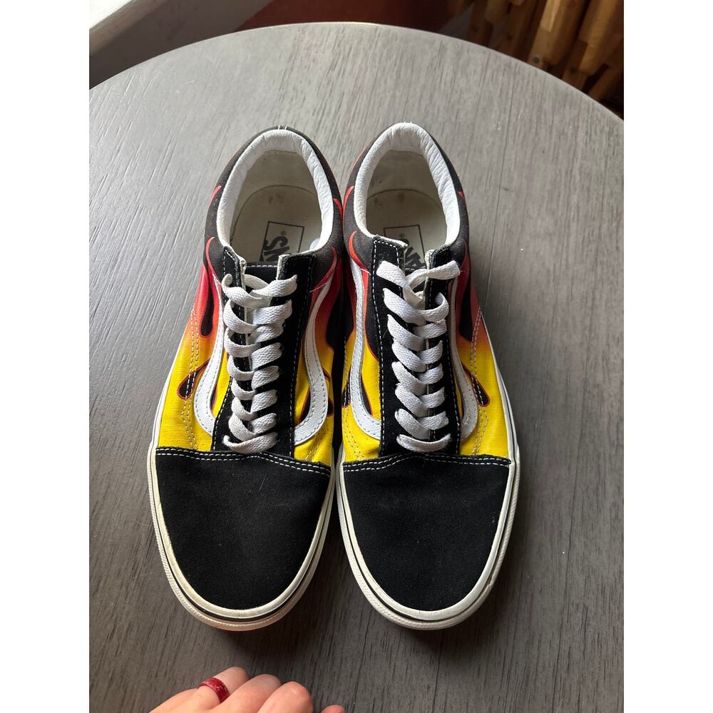 Vans Old Skool Flame sneakers with black suede panels Men's: 9.5 Women's 11 - Picture 2 of 7